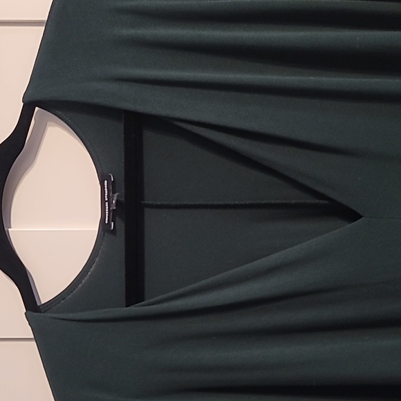 Universal Standard Teresa Dress Small Green Liquid Jersey V-Neck Kaftan Lounge - Picture 2 of 10